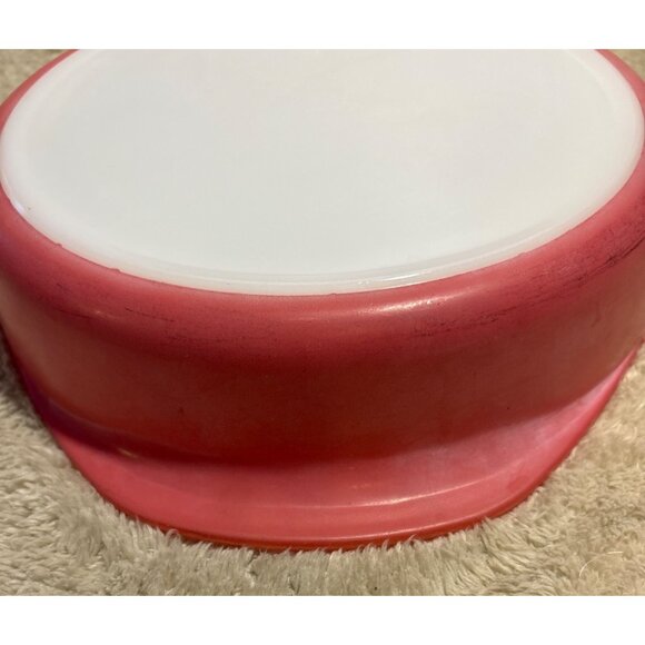 Vintage 8" Pyrex Pink Flamingo Casserole Baking Dish With Handles #221 - Picture 7 of 10